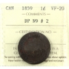 Image 1 : 1-cent 1859 DP N9 #2 ICCS VF20