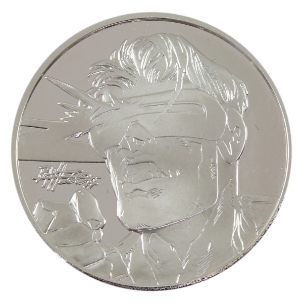 1oz Highland Mint 1997 Marvel Comics Cyclops .999 Fine Silver Round (Tax Exempt)