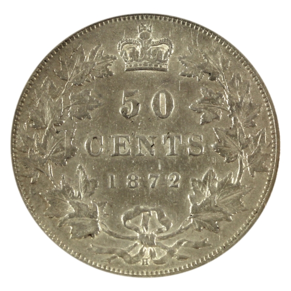 50-cent 1872H A/A-2 VF-EF