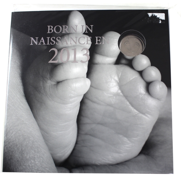 2013 Baby Gift Set w/ Baby Feet 25-cent 
