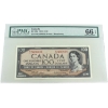 Image 1 : BC-43b 1954 $100 PMG GEM UNC66 EPQ Beattie-Rasminsky SN:B/J2400838