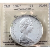Image 1 : Silver $1 1967 ICCS PL66 Heavy Cameo
