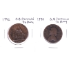 Image 1 : Great Britain 1790 & 1972 1/2 Penny. 2pcs