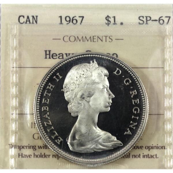 Silver $1 1967 ICCS SP67 Heavy Cameo