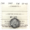 Image 1 : 10-cent 1907 ICCS EF40 