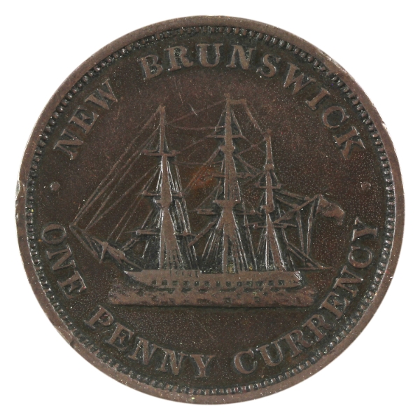 CH# NB-2B2 1854 New Brunswick Penny Token