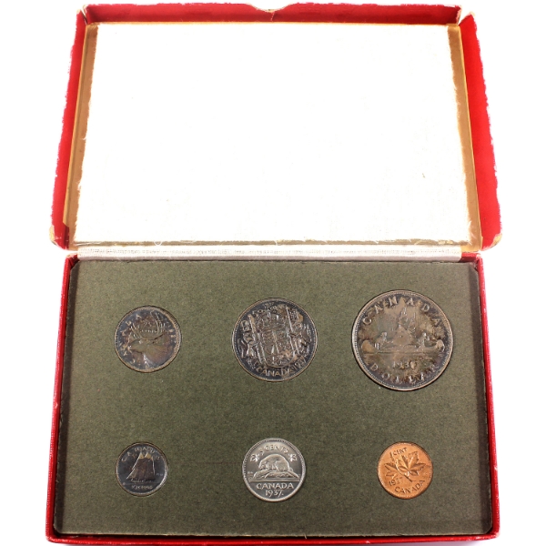 1937 Specimen Set Matte 6-Coin Set in Original Box