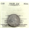 Image 1 : 25-cent 1902H ICCS MS64