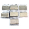Image 2 : 7x Franklin Mint Sterling Silver Gem Ingots of the World with Different Gemstones. 7pcs