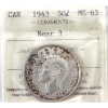 Image 1 : 50-cent 1943 Near 3 ICCS MS63