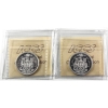 Image 2 : 50-cent 1959 & 1960 ICCS PL67 Heavy Cameo. 2pcs.