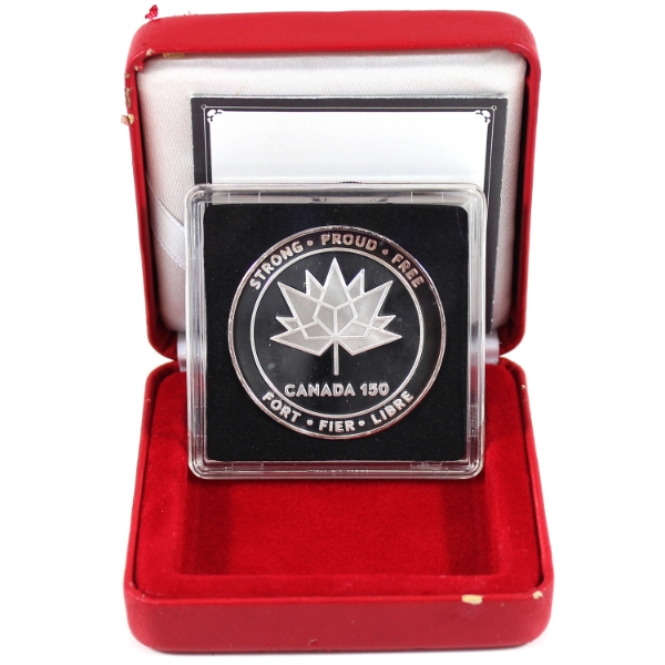 1oz Canadian Heritage Mint Canada 150 Strong, Pound, Free .9999 Fine Silver Round (Tax Exempt)