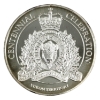 Image 2 : 1oz 1995 RCMP 100th Ann. Yukon Territory Ltd. Ed .999 Fine Silver Medallion (Tax Exempt)