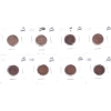 Image 1 : USA Cents 1857-1884 Bulk Collection in 8-Pocket Sheet AG. 8pcs
