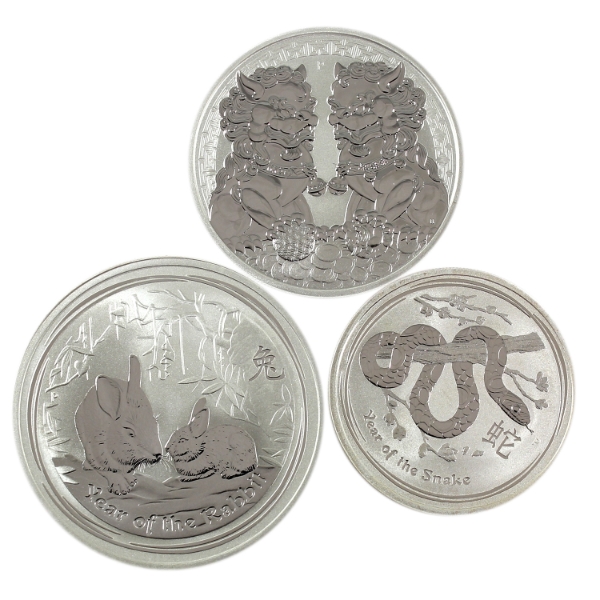 2.5oz Lot Total! Australia 2011-2020 .999 Fine Silver. 3pcs (Tax Exempt)