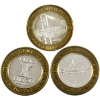 Image 2 : $10 Limited Edition .999 Fine Casino Gaming Tokens, Approx. 0.6oz per Token. 3pcs (Tax Exempt)