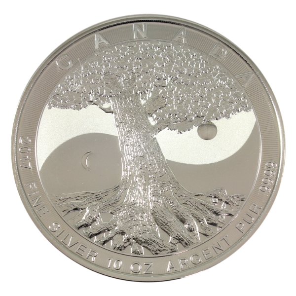 10oz 2017 $50 Tree of Life .9999 Fine Silver Coin (Tax Exempt)