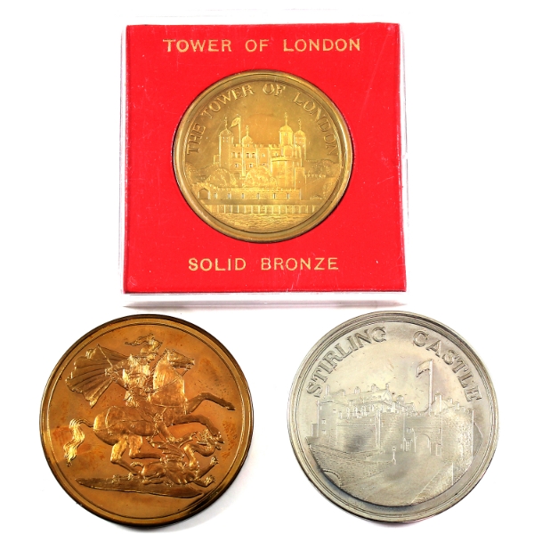 The Tower Mint 1977-1983 Bronze & Nickel Silver Medallions. 3pcs.