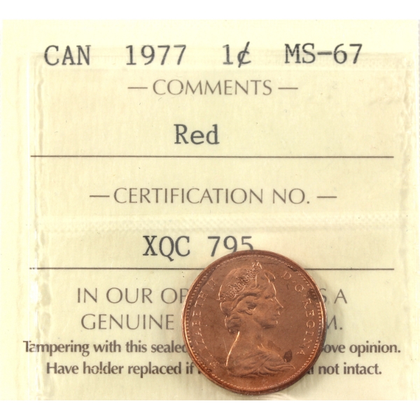 1-cent 1977 ICCS MS67