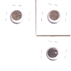 Image 2 : USA 3-cent 1852 VG-F, 1853 F & 1862 VF. 3pcs.