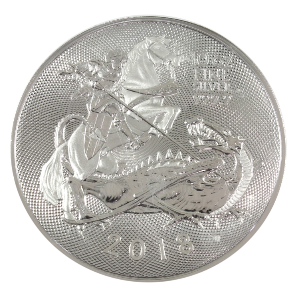 10oz Great Britain 2018 10 Pounds Valiant .9999 Fine Silver Round (Tax Exempt)