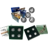 Image 1 : 1995-2000 50-cent Sterling Silver Coin Sets. 5pcs. 
