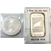 Image 1 : 2x 1oz Taurus Zodiac National Silver Art Bar Ingot & Scotia Bank Silver Round .999 Fine. 2pcs.