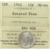 Image 1 : 10-cent 1942 Rotated Dies ICCS MS64