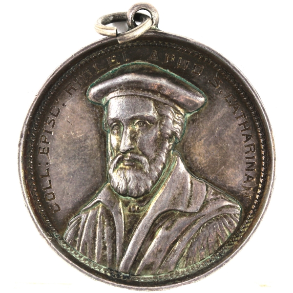 1925 Coll: Episc: Ridlei Apud S. Catharinam Medal 14.53g-Silver Plated, 36.5mm