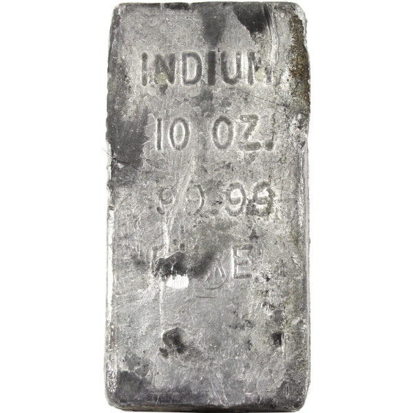 Rare! Vintage Old Pour Indium 10oz 99.99 Pure Bar