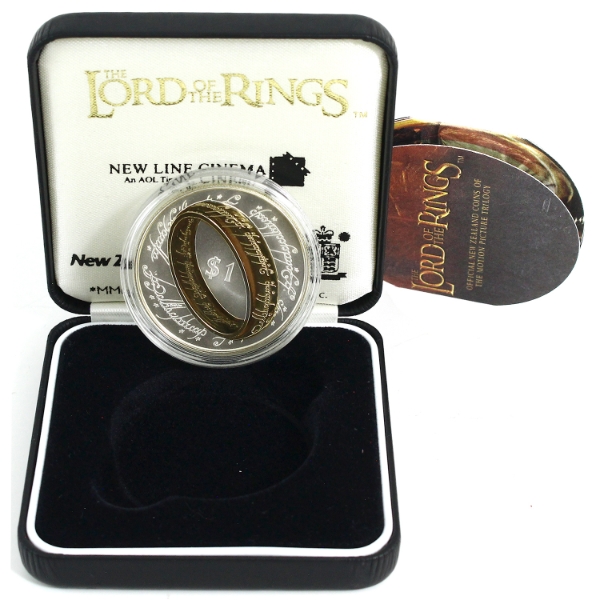 New Zealand 2003 $1 Lord of the Rings Sterling Silver Proof Coin