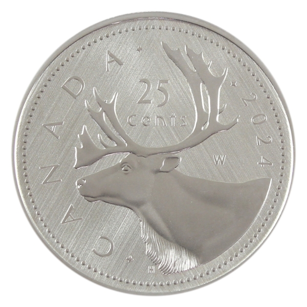 2024 25-cent Tribute: W Mint Mark Caribou 1oz .9999 Fine Silver (Tax Exempt)