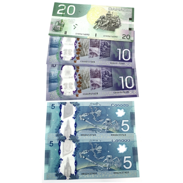 2005-2017 Mixed Denomination Banknotes. 5pcs.