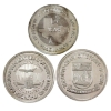 Image 1 : 1975 Air Canada Vol Inaugural Flight .999 Fine Silver Medals. *RARE*. 3pcs. (Tax Exempt)