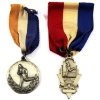 Image 1 : 1940s 2nd & 3rd Place Sterling Silver Running Medals. 2pcs.