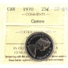Image 1 : 25-cent 1970 ICCS SP66 Cameo