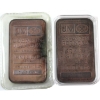 Image 1 : 2x 1oz Johnson Matthey c.1980-1982 TD Bank .999 Silver Bars. 2x Different Versions (Tax Exempt)