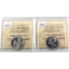 Image 2 : 25-cent 1964 & 1965 ICCS PL66 Ultra Heavy Cameo. 2pcs.