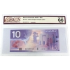 Image 1 : BC-63c 2001 $10 BCS GEM UNC66 Original Jenkins-Dodge Printed in 2004 SN: BET0255742