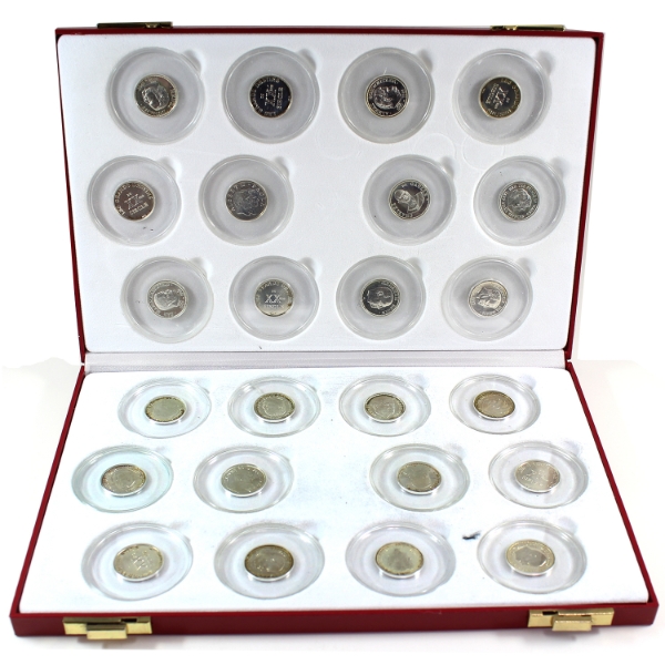 France The Great Destinies of the 20th Century Sterling Silver 24-Coin Collection