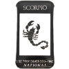 Image 1 : 1oz National Zodiac Series - Scorpio .999+ Fine Silver Bar with Beautiful Coloured Enameling!
