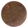 Image 3 : 1-cent 1967 Double 1967 ICCS AU50