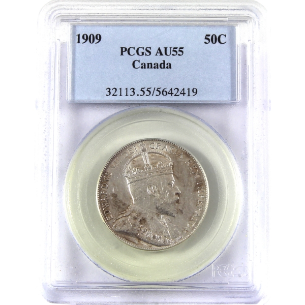 50-cent 1909 PCGS AU55