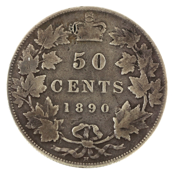 50-cent 1890H VG (Marks)
