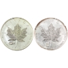 Image 1 : 2x 1oz 2016 $5 Panda & V Tank Privy .9999 Fine Silver Maple Leaf Rounds. 2pcs. (Tax Exempt)
