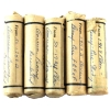 Image 1 : USA 1-cent 1919, 1924, 1942-S, 1953-S & 1949-D Penny Rolls of 50pcs. Average Circulated Condition.