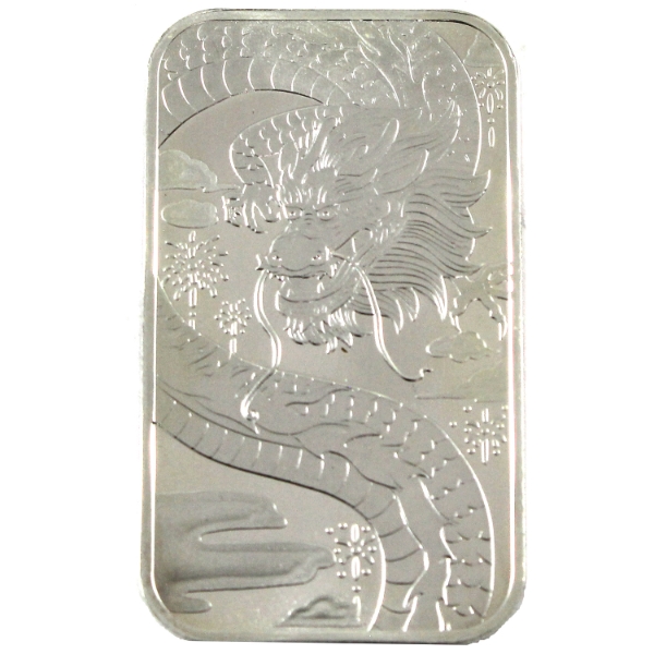 1oz TD Triumphant Dragon .999 Fine Silver Bar (Tax Exempt)