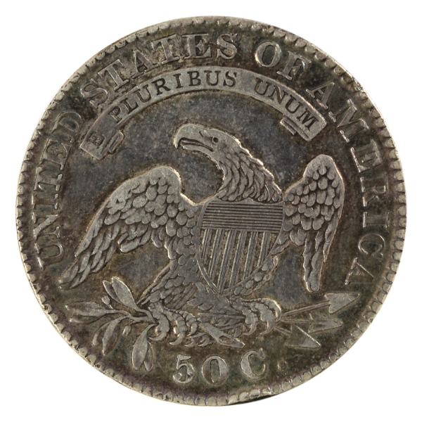 USA Silver 1830 Capped Bust Lettered Edge Half Dollars Large Letters EF (Nick)