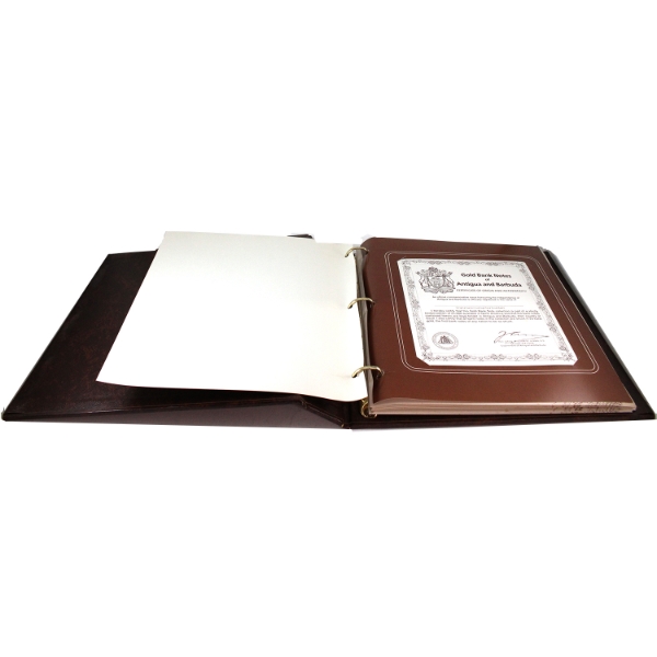 Gold Banknotes of Antigua and Barbuda Collection in Issued Display Binder w/ COA