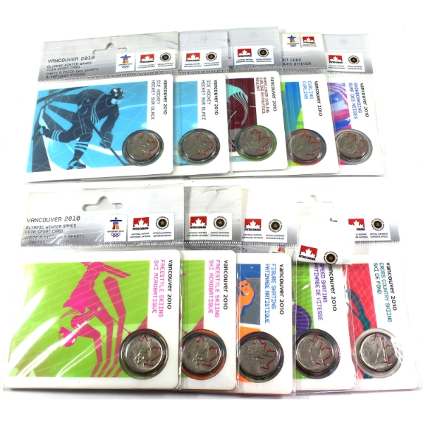 10x 2007-2009 Petro-Canada Vancouver Olympics Cards. 10pcs.